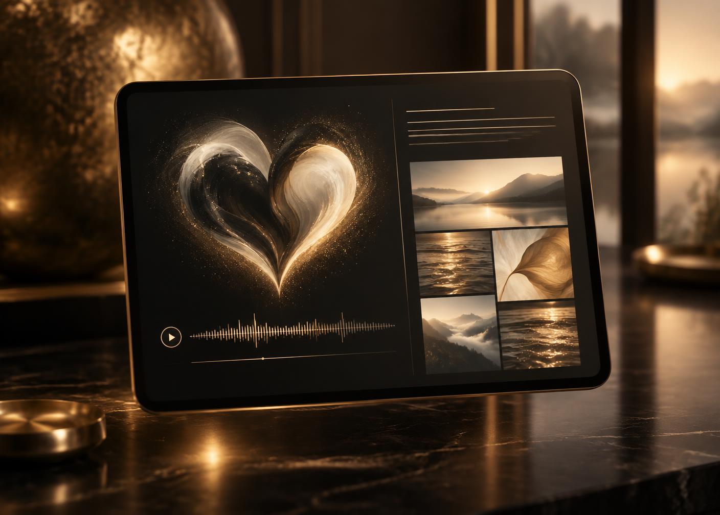 A warm digital gift reveal with a private video keepsake